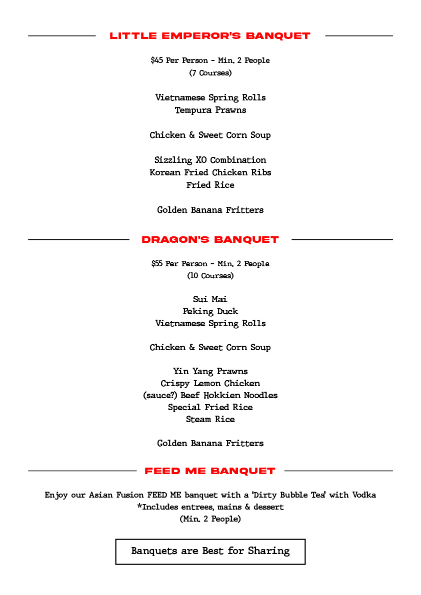 Sing Tao Fusion menu, page 3